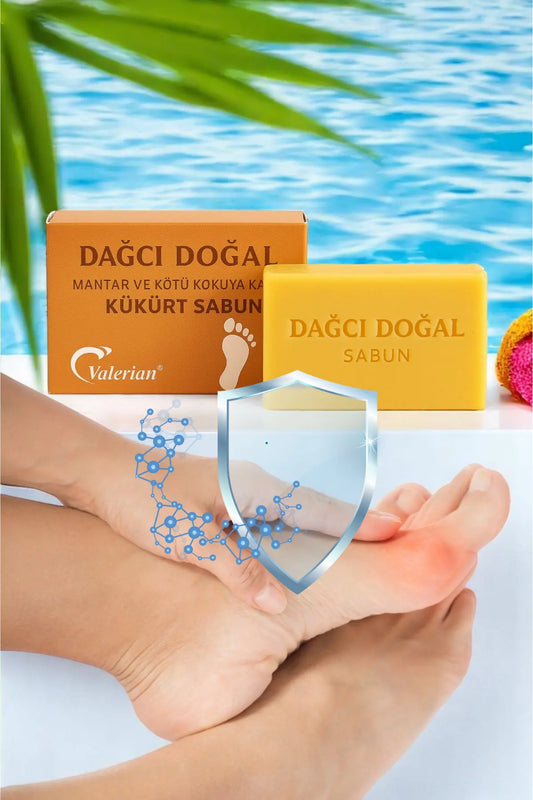 Doğal Kükürtlü Ayak Sabunu – Ayak Kokusu ve Nem Kaynaklı Rahatsızlıklara Destek