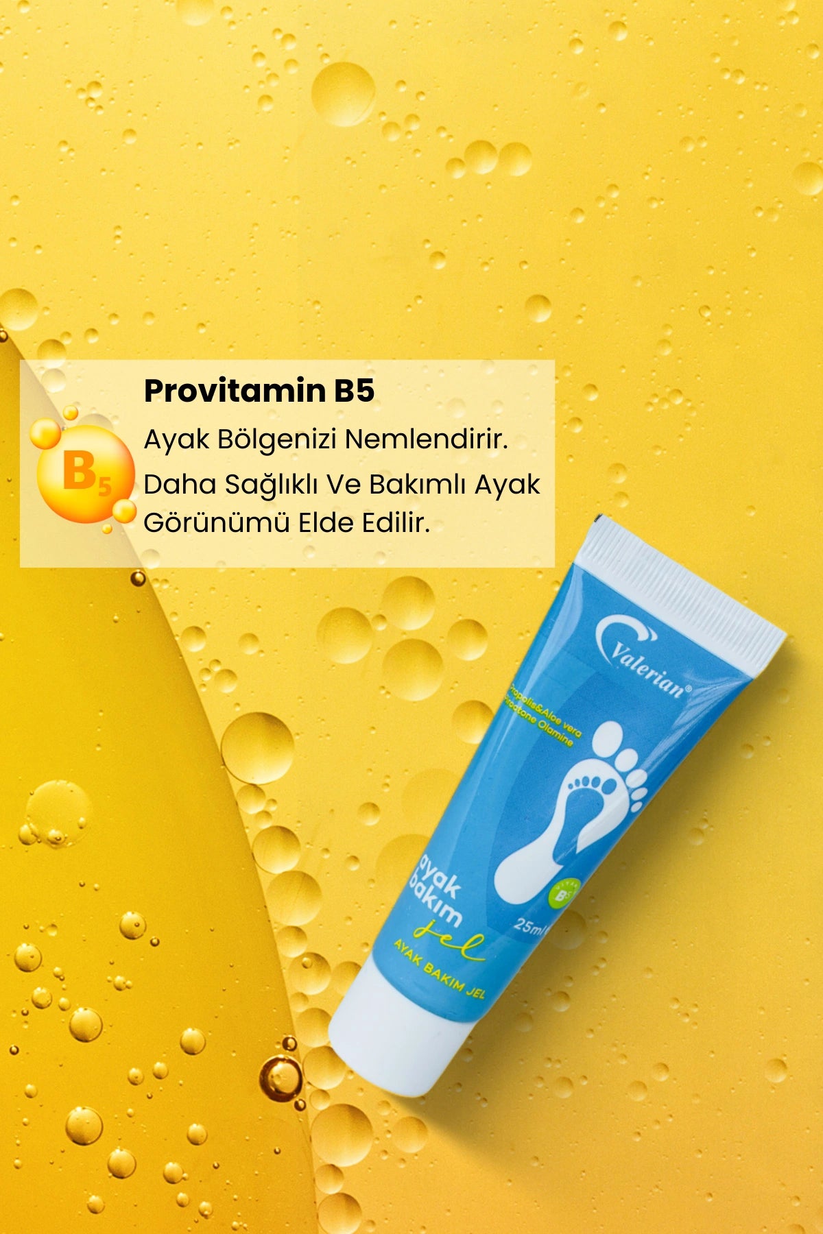 Valerian Ayak Jeli – Nem, Yumuşaklık ve Ferahlık Desteği