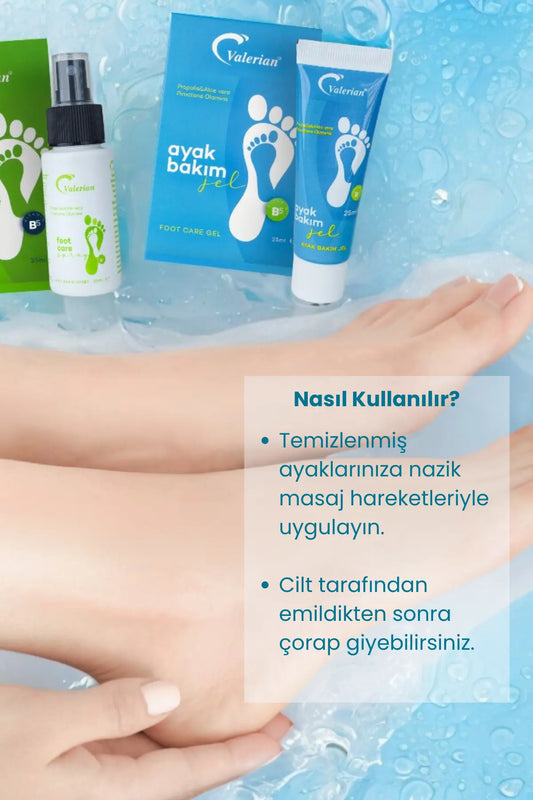 Valerian Ayak Jeli – Nem, Yumuşaklık ve Ferahlık Desteği