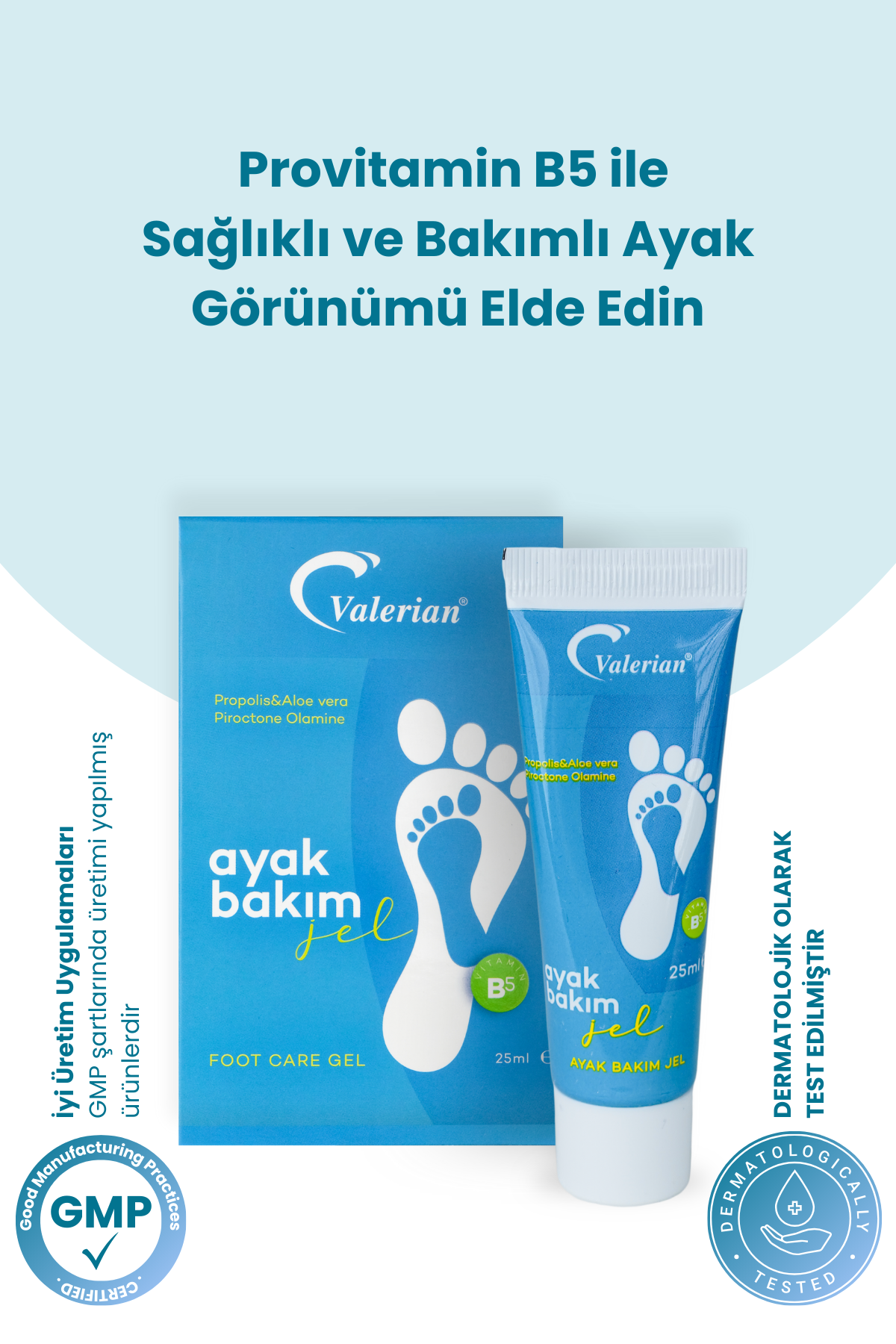 Valerian Foot Gel – Instant Protection and Relief Against Nail, Foot Fungus and Odor